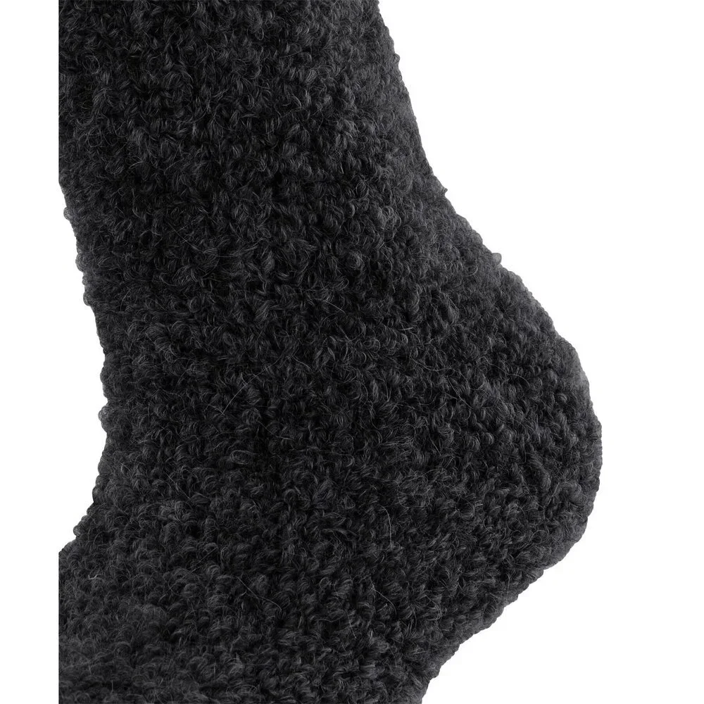 FALKE Women's Fuzzy Black Socks 8-10.5 1 Pair